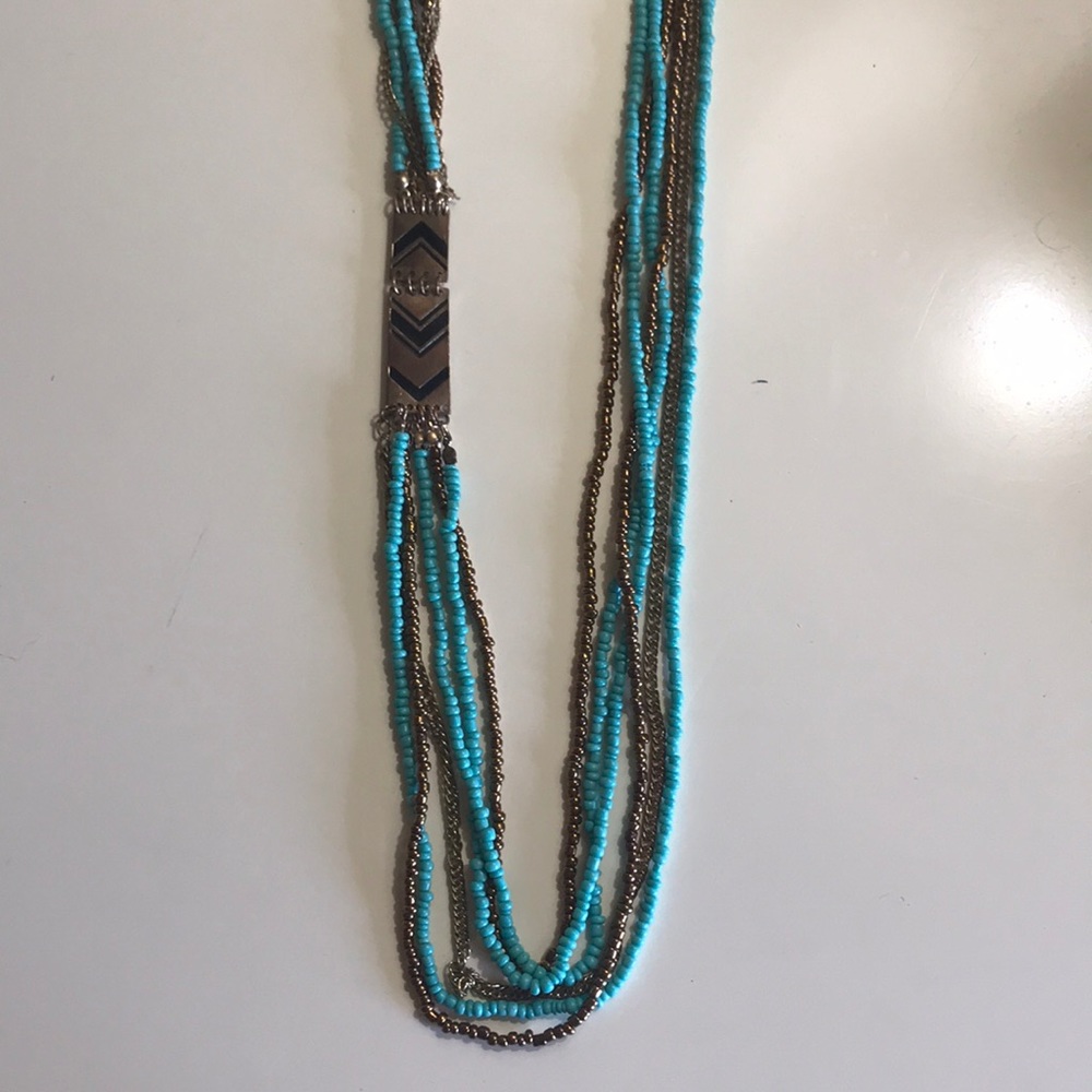 Turquoise statement necklace